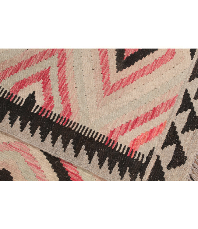 198x150 cm Hand Woven Afghan Wool Kilim Area Rug