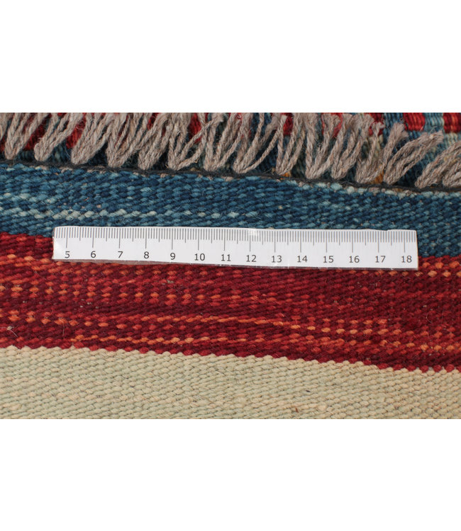 207x153 cm Hand Woven Afghan Wool Kilim Area Rug