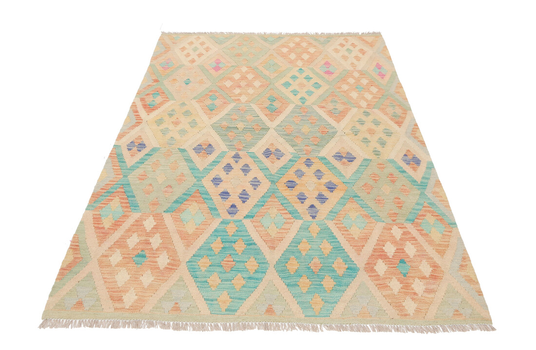 214x152 cm Kelim Teppich afghan kelim teppich