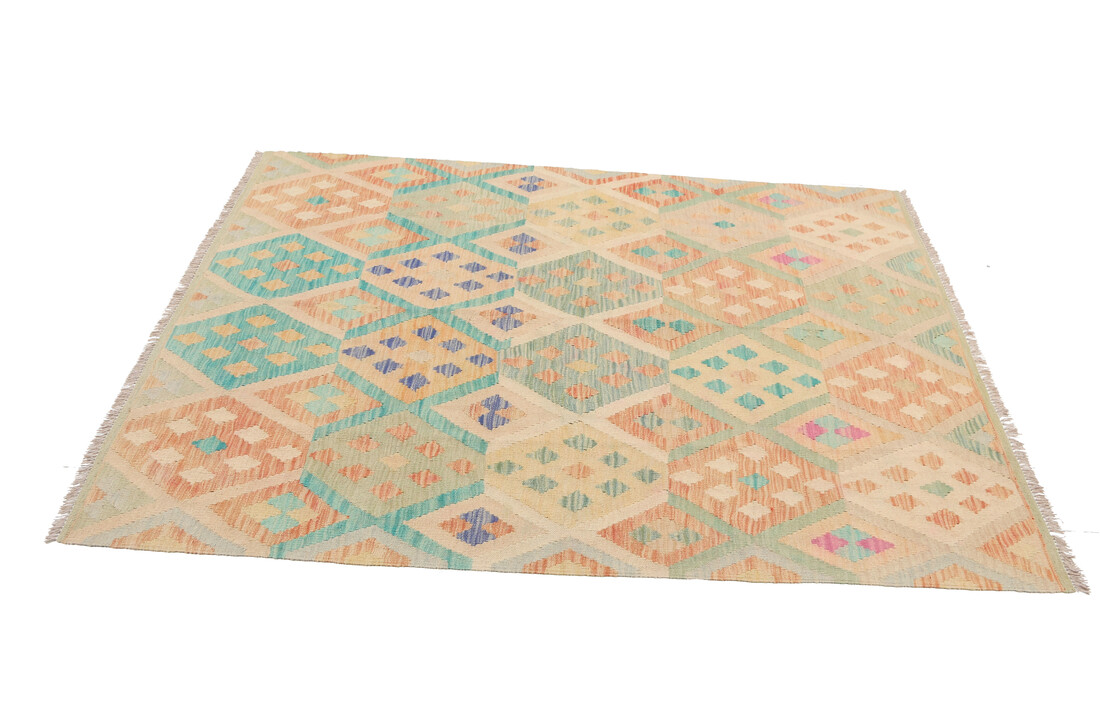 214x152 cm Kelim Teppich afghan kelim teppich