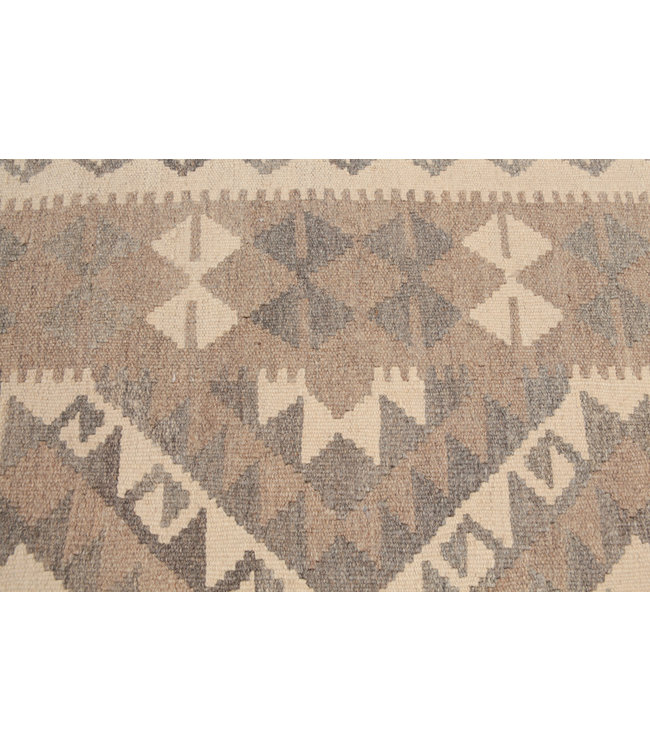 197x150 cm Handgewebte Braun Wolle Kelim Teppich