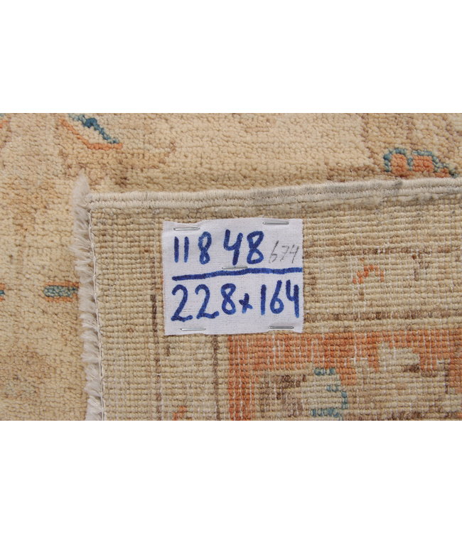 228x164 cm Hand knotted Traditional Ziegler Wool Carpet