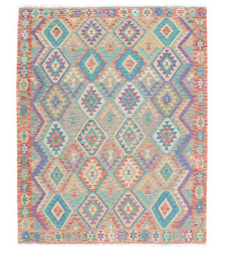 210x170 cm Hand Woven Afghan Wool Kilim Area Rug