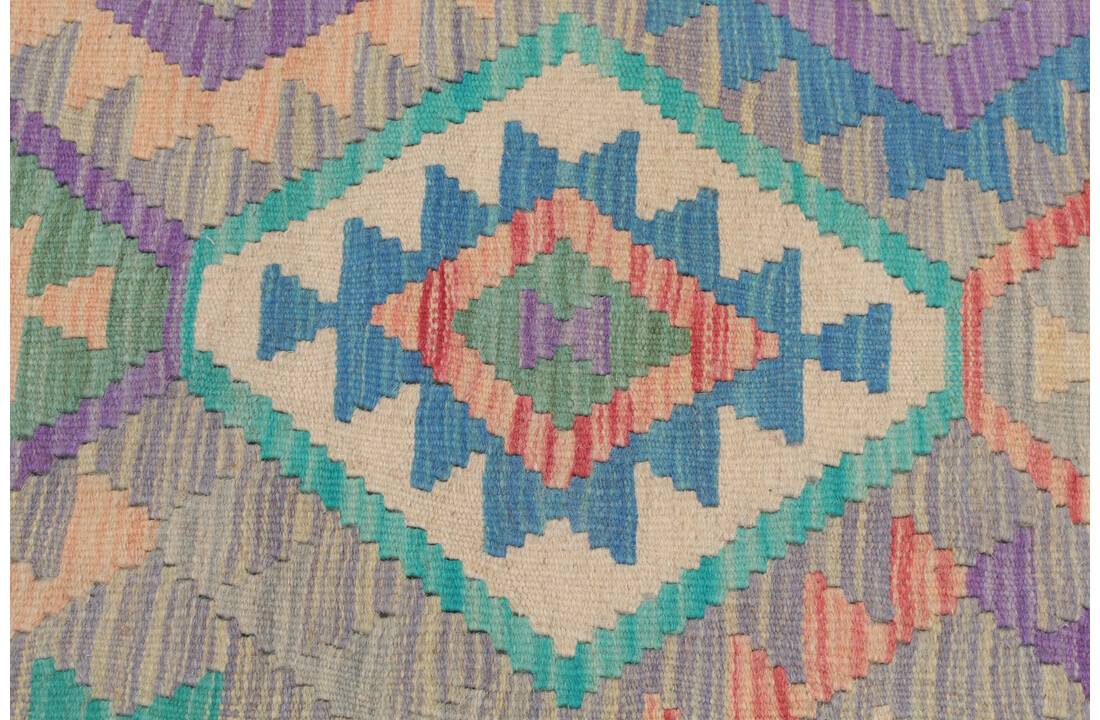 210x170 cm Handgemaakt Wol Kelim Kleed Oosters Tapijt