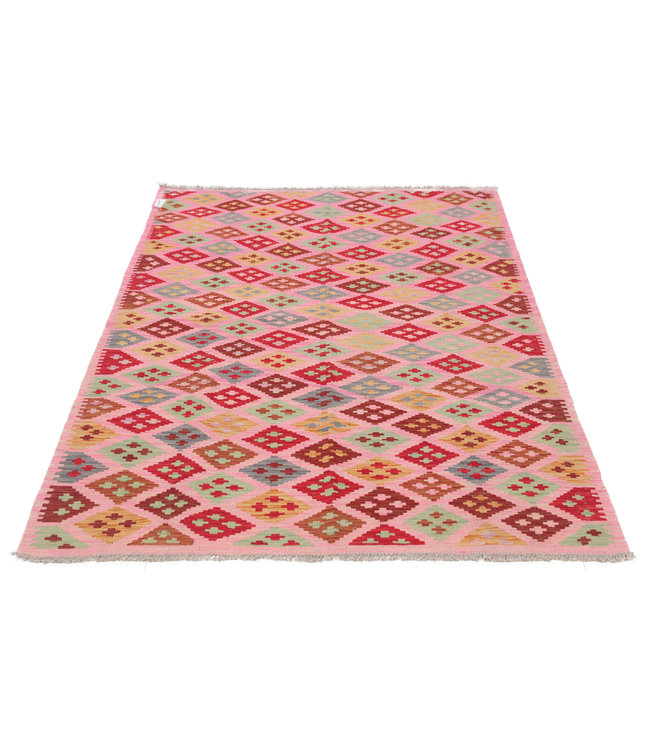 205x145 cm Handgewebte Orientalisch Wolle Kelim Teppich