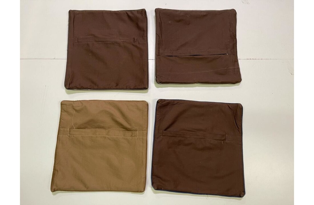4x unike vintage kelim kussens met vulling ca 45x45 cm