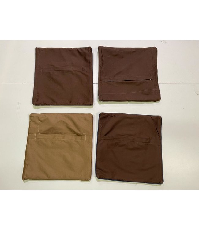 4x unike vintage  kelim kussens met vulling ca 45x45 cm