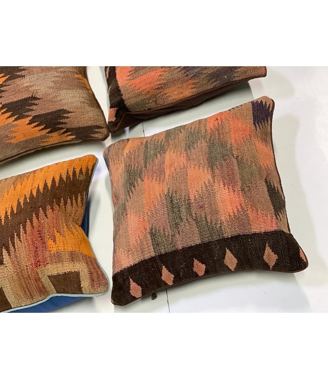 4x  unique vintage Kilim Cushion ca 45x45 cm