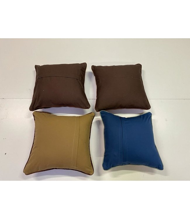 4x vintage  kelim kissens  ca 45x45 cm