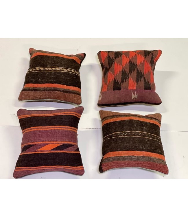 4x  unique vintage Kilim Cushion ca 45x45 cm