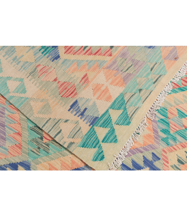 210x152 cm Handgemacht Wolle Kelim Teppich Orientteppich