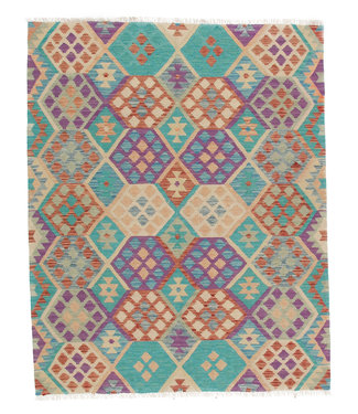 188x150 cm Handgemacht Wolle Kelim Teppich Orientteppich