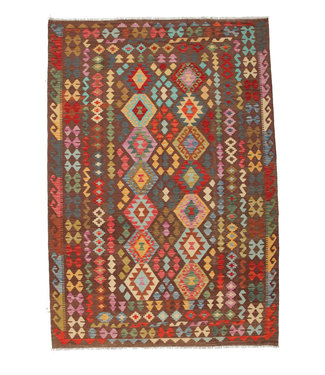 296x201 cm Handmade Afghan Kilim Area Rug Wool Carpet