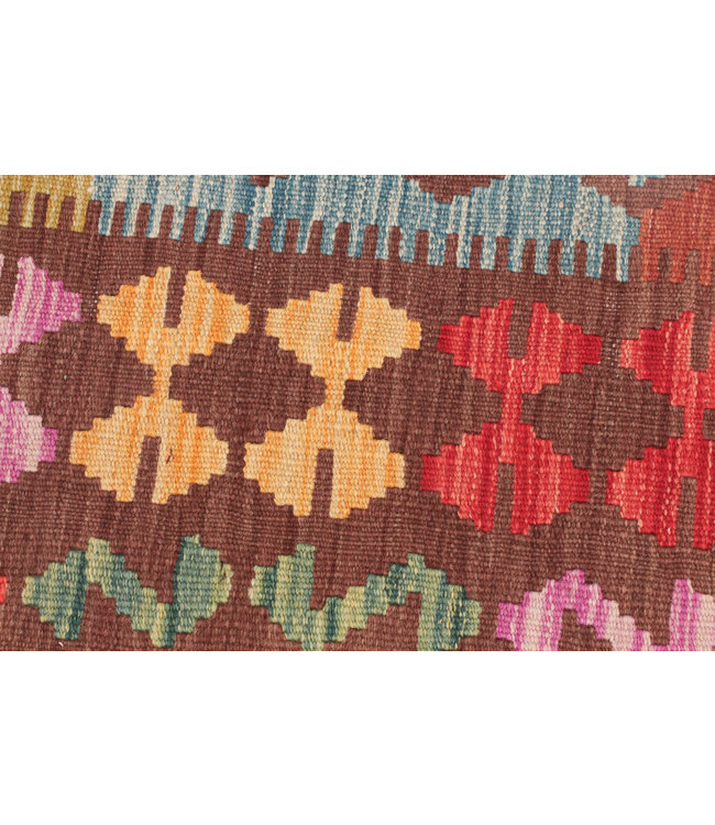 296x201 cm Handgemacht Wolle Kelim Teppich Orientteppich