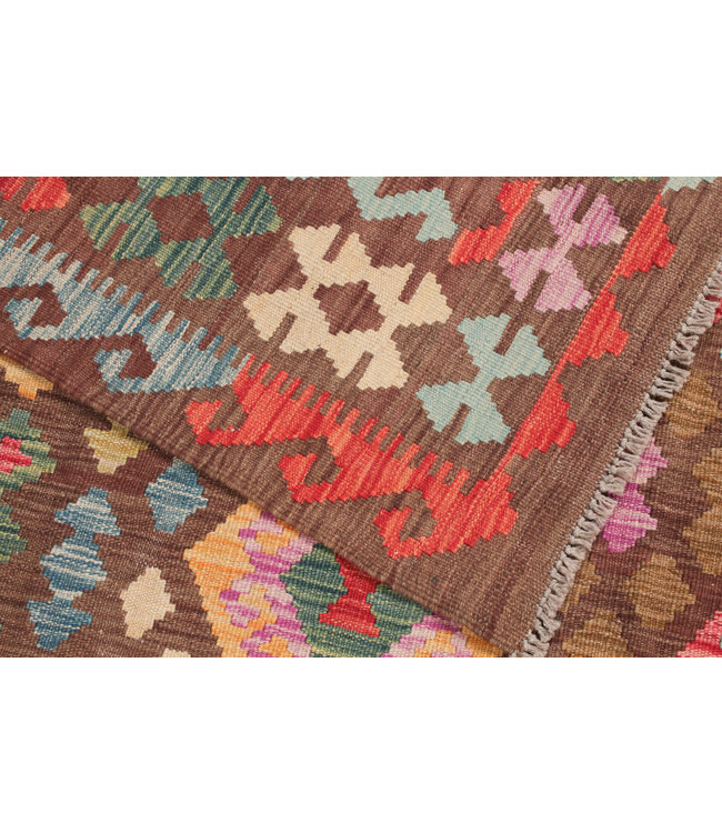 296x201 cm Handmade Afghan Kilim Area Rug Wool Carpet