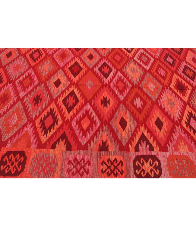 293x202 cm Handmade Afghan Kilim Area Rug Wool Carpet