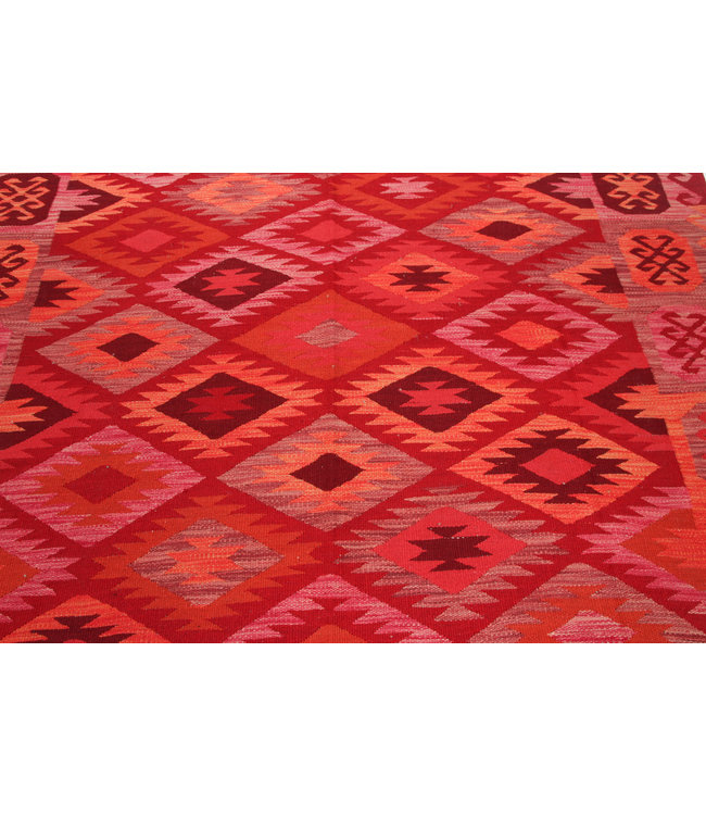 293x202 cm Handgemacht Wolle Kelim Teppich Orientteppich