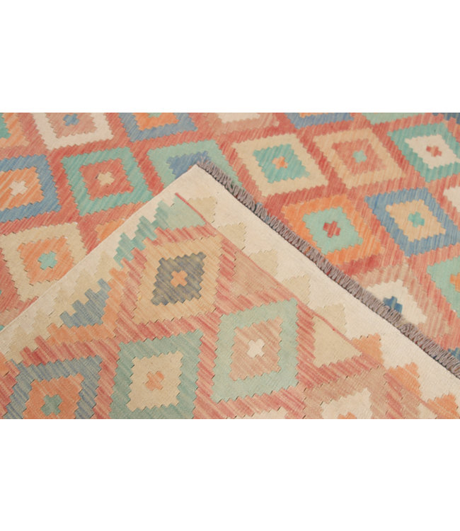 288x210 cm Handmade Afghan Kilim Area Rug Wool Carpet