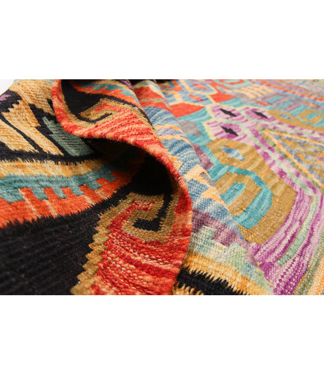 293x203 cm Handmade Afghan Kilim Area Rug Wool Carpet