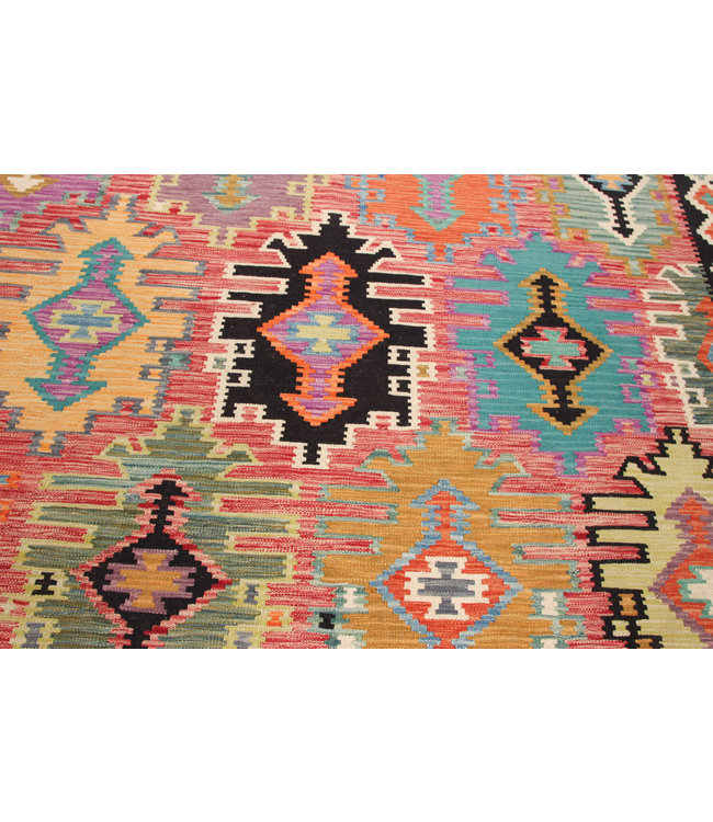 300x208 cm Handgemacht Wolle Kelim Teppich Orientteppich