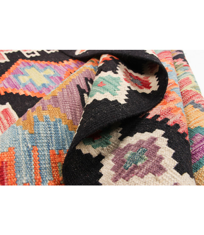 300x208 cm Handmade Afghan Kilim Area Rug Wool Carpet