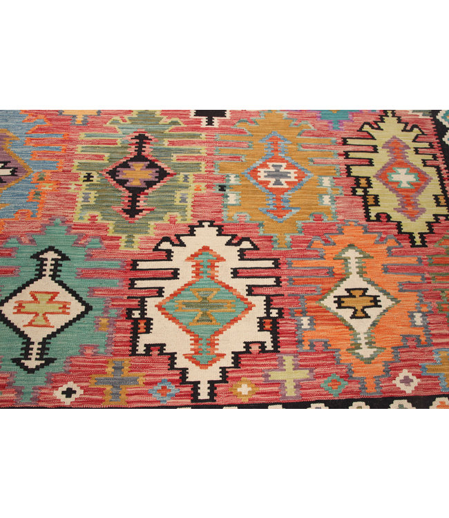 300x208 cm Handgemacht Wolle Kelim Teppich Orientteppich