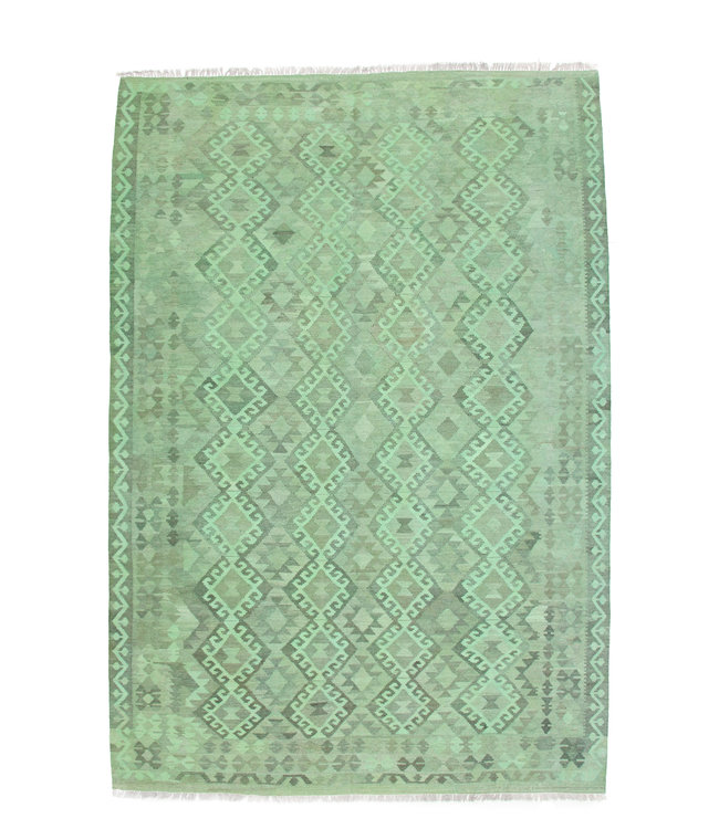 305x200 cm Handmade Afghan Kilim Area Rug Wool Carpet