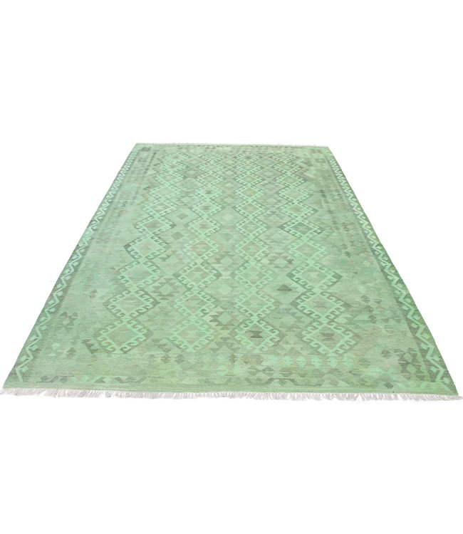 305x200 cm Handmade Afghan Kilim Area Rug Wool Carpet