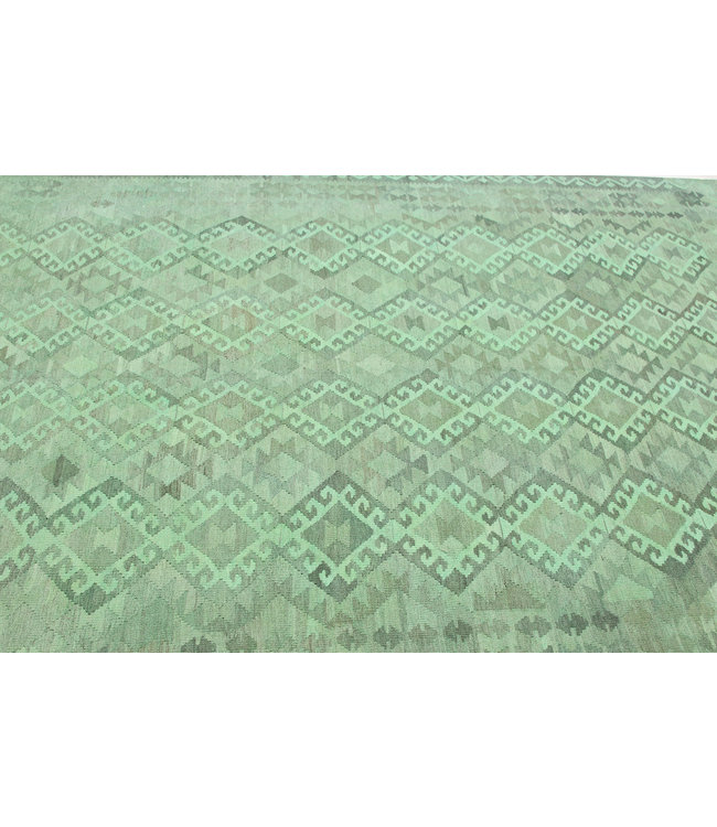 305x200 cm Handgeweven Kelim Tapijt Wol Vloerkleed