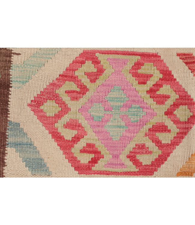 296x200 cm Handmade Afghan Kilim Area Rug Color Wool Carpet