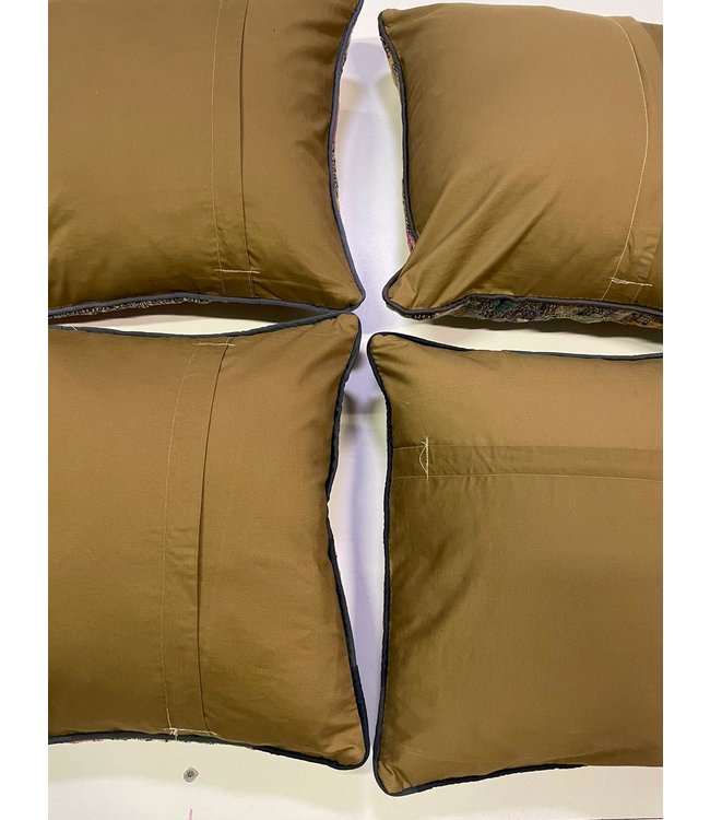 4x vintage kelim kissens  ca 45x45 cm