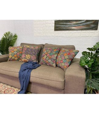 4x unike vintage kelim kussens met vulling ca 45x45 cm