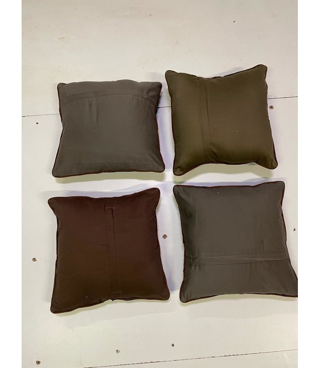 4x unike vintage kelim kussens met vulling ca 45x45 cm