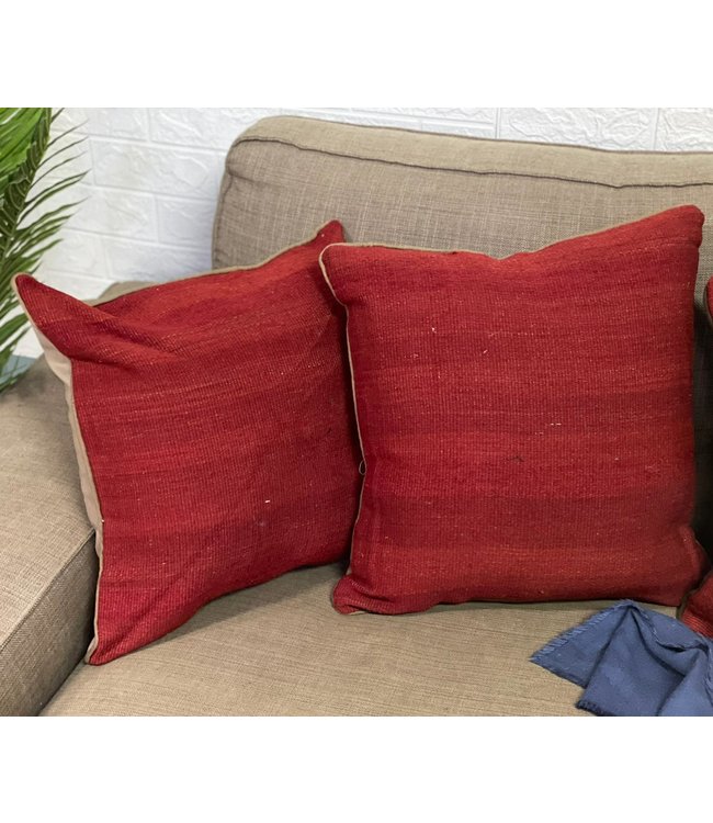 4x unike vintage kelim kussens met vulling ca 45x45 cm