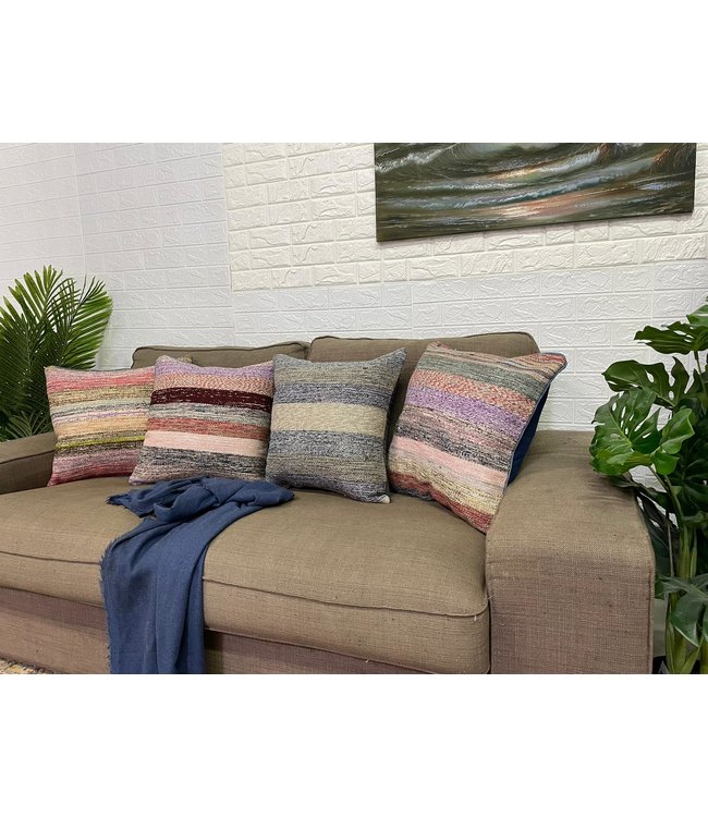 4x vintage unique Kilim Cushion ca 45x45 cm