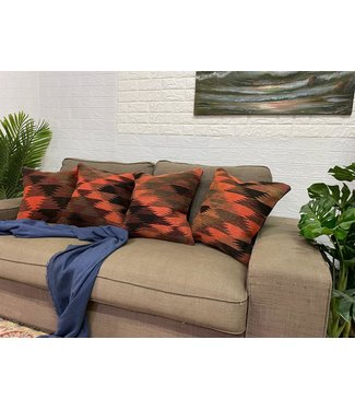 4x vintage kelim kissens  ca 45x45 cm