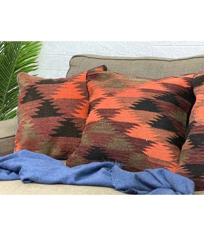 4x vintage unique Kilim Cushion ca 45x45 cm