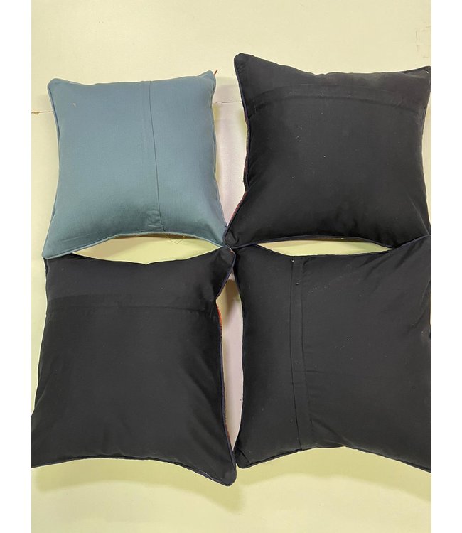 4x vintage kelim kissens  ca 45x45 cm