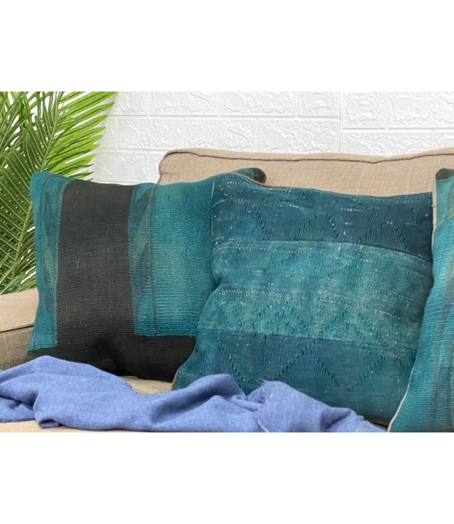 4x vintage kelim kissens  ca 45x45 cm