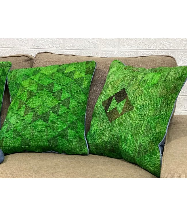 4x vintage kelim kissens  ca 45x45 cm