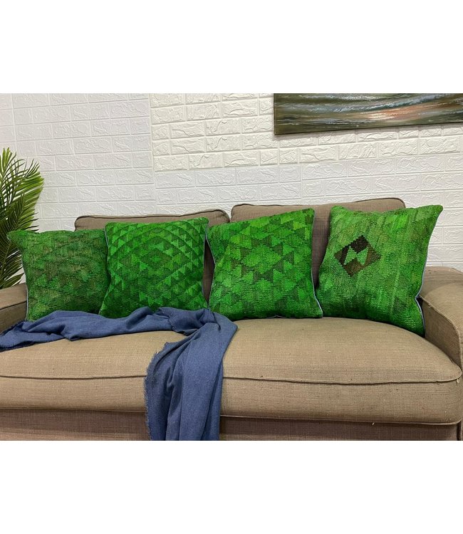 4x vintage unique Kilim Cushion ca 45x45 cm