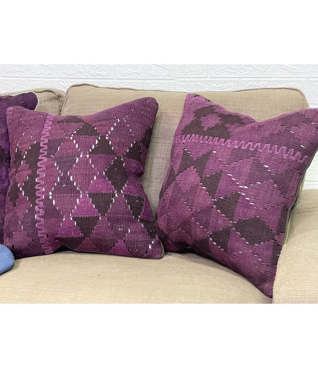 4x vintage kelim kissens  ca 45x45 cm