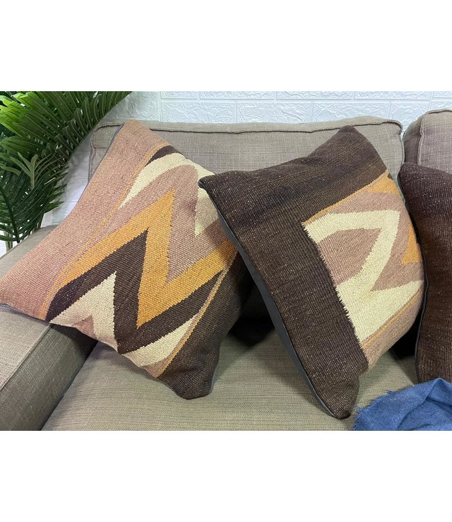 4x vintage kelim kissens  ca 45x45 cm