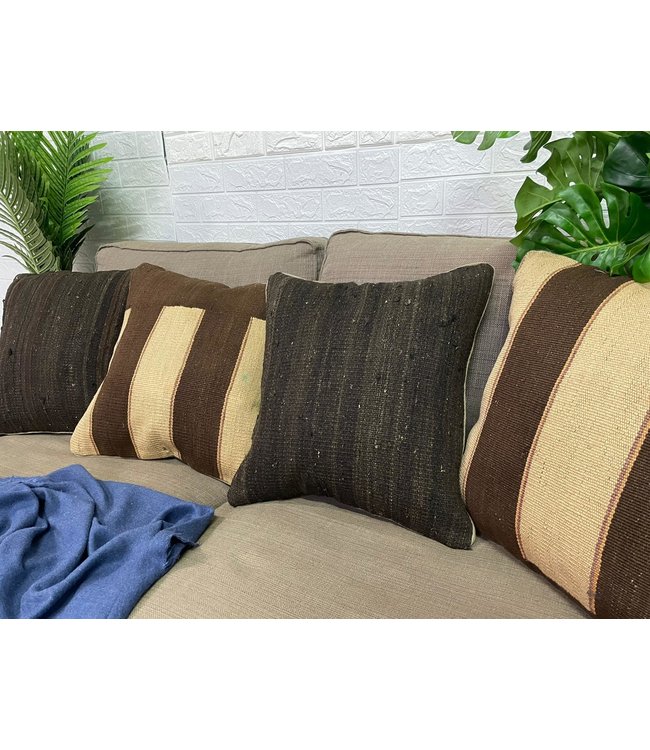 4x vintage kelim kissens  ca 45x45 cm