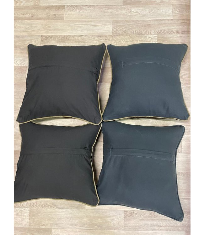 4x vintage kelim kissens  ca 45x45 cm