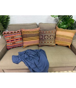 4x vintage unique Kilim Cushion ca 45x45 cm