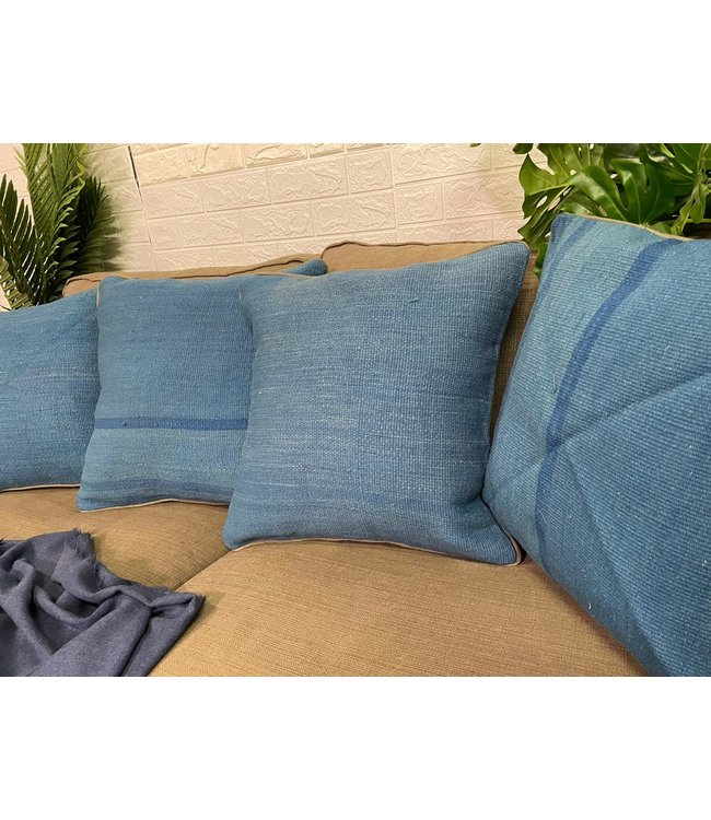 4x unike vintage kelim kussens met vulling ca 45x45 cm