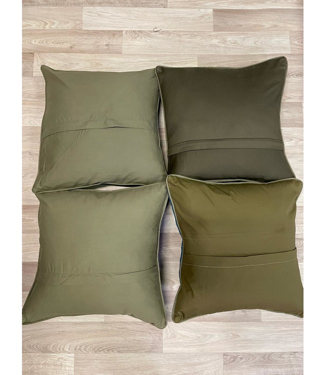 4x unike vintage kelim kussens met vulling ca 45x45 cm