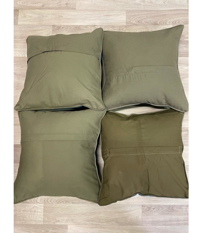 4x vintage kelim kissens  ca 45x45 cm