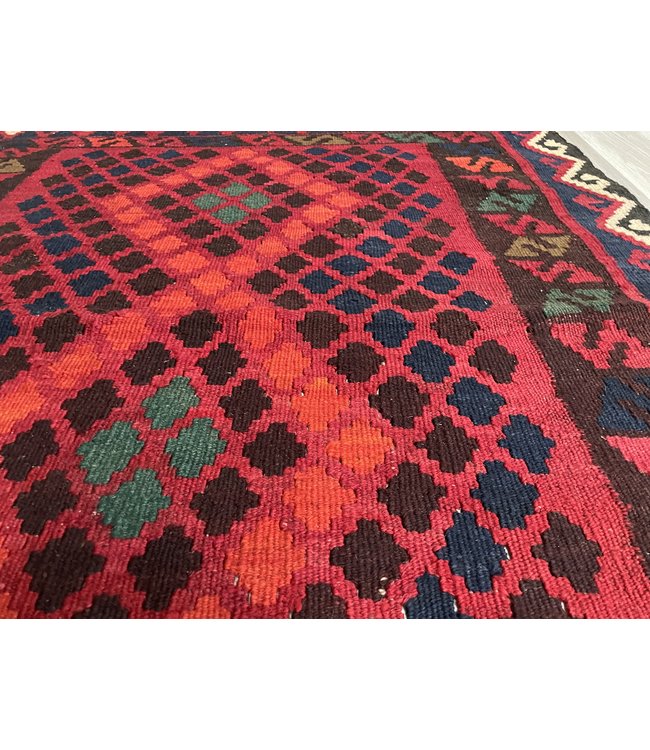 Handgemaakt Oosters Kelim Wol Vloerkleed 114x95 cm